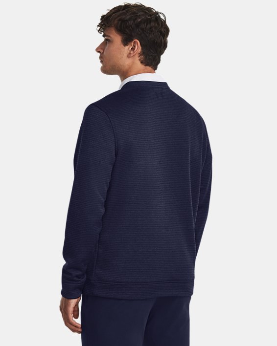 Haut à col ras du cou UA Storm SweaterFleece pour homme, Blue, pdpMainDesktop image number 1